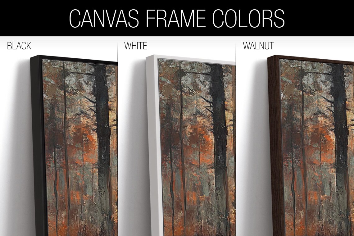 Fall Forest Scene Art Print, Seasonal Landscape - Image 2