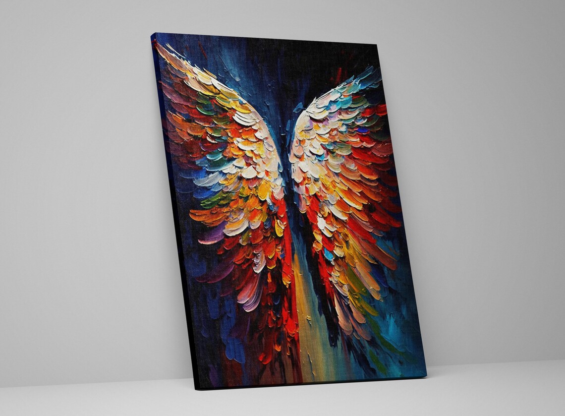 Angel Wings Spiritual Art Print, Angelic Painting - Image 5