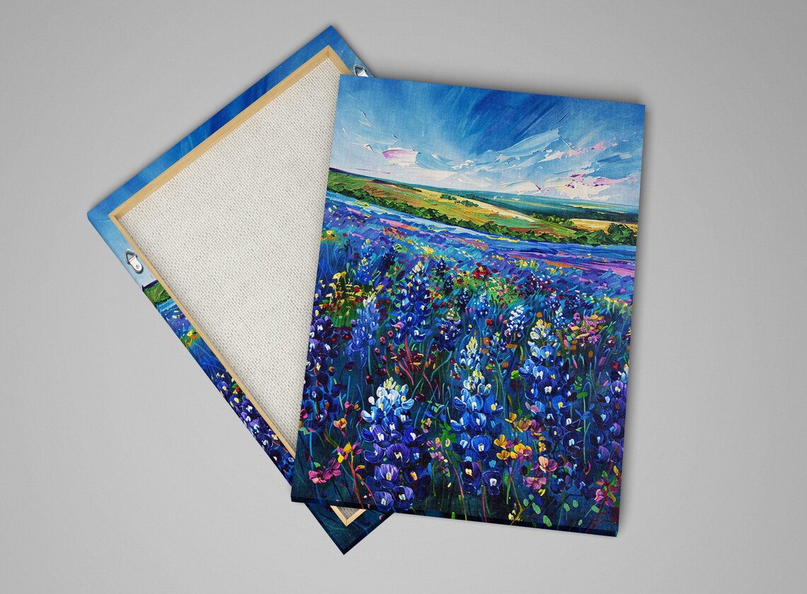 Texas Bluebonnet Field, Hill Country Harmony Travel Poster - Image 4