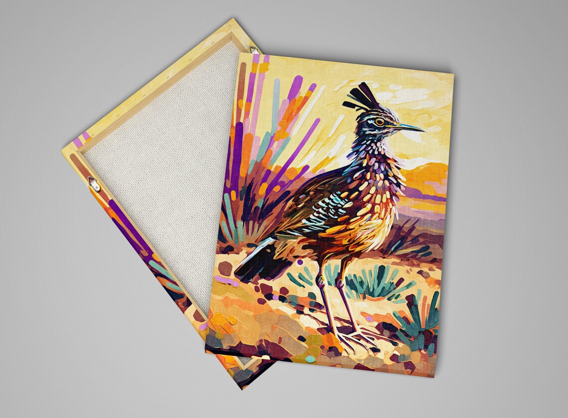 Desert Roadrunner Southwest Wildlife Art Print - Image 3