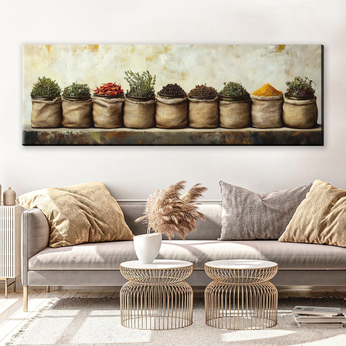 Fresh Herbs and Spices Kitchen Wall Art Print