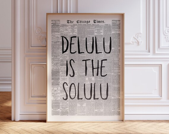 Aesthetic Wall Art Trendy Retro Wall Art 70s Style Print Black And White Prints Newspaper Art Print Typography Art Print Instant