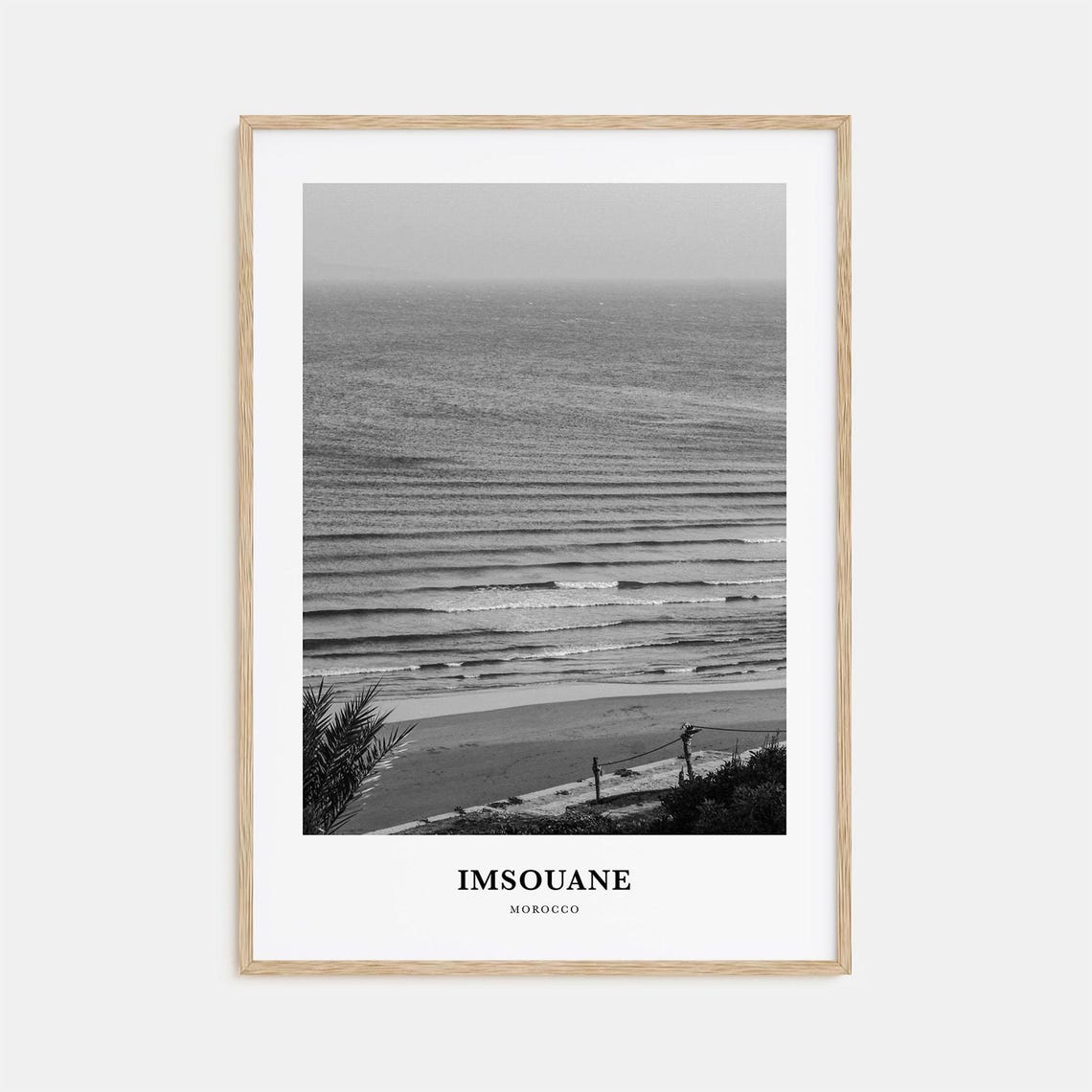 Imsouane Morocco Atlantic Waves Rolling Onto the Surf Beach Poster