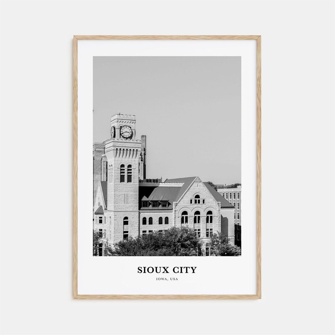 Sioux City Wall Art Sioux City Wall Decor Sioux City Poster Sioux City Home Decor Sioux City Travel Gift Sioux City Travel Print