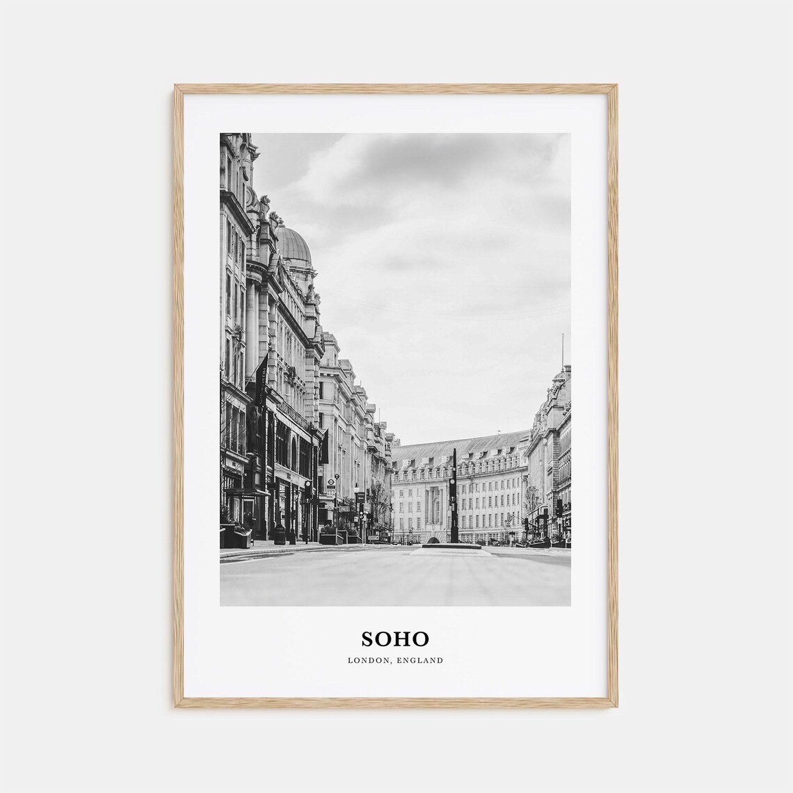 Soho London Historic Street Scene London England Travel Poster
