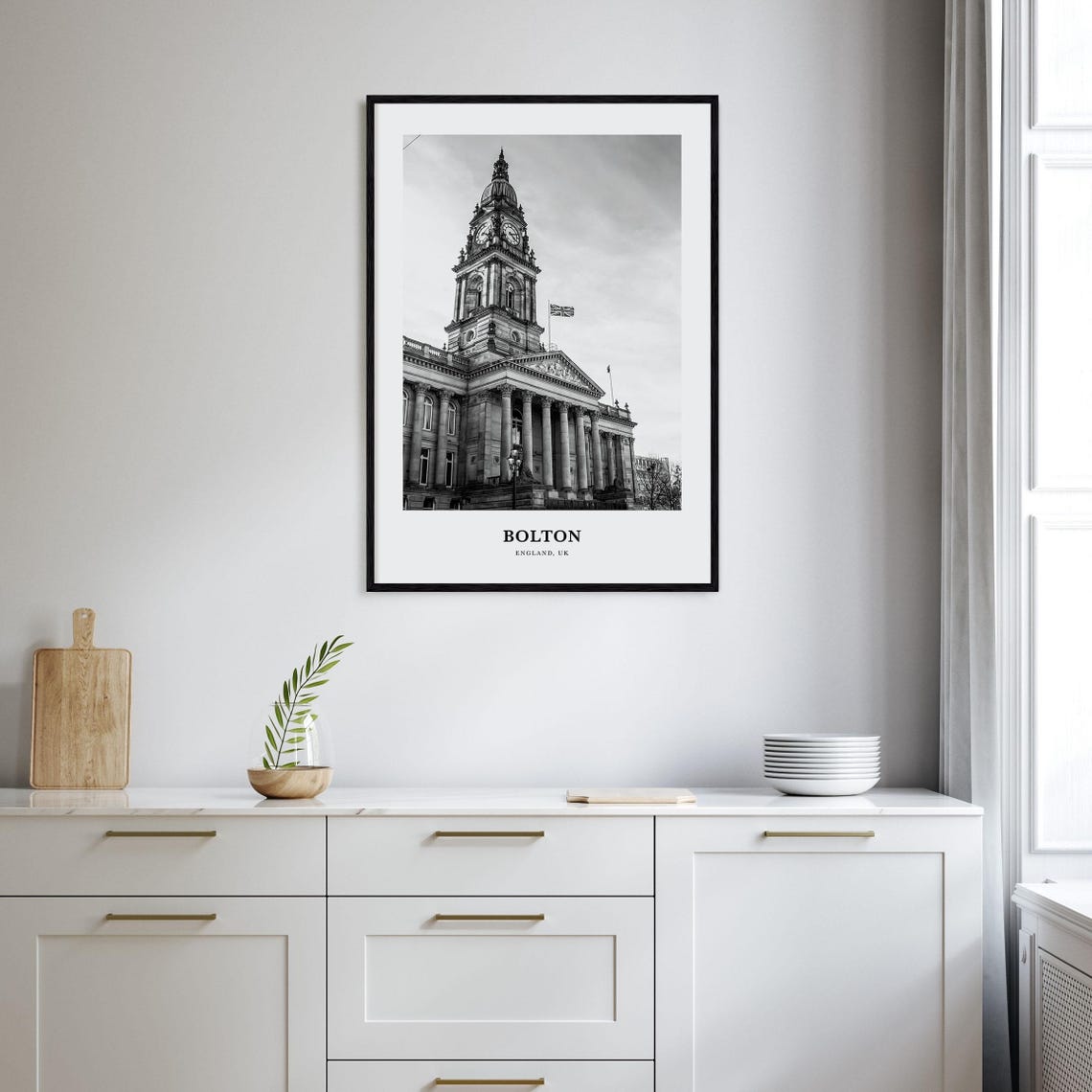 Bolton Wall Art Bolton Wall Decor Bolton Poster Bolton Home Decor Bolton Travel Gift Bolton Travel Print - Image 2