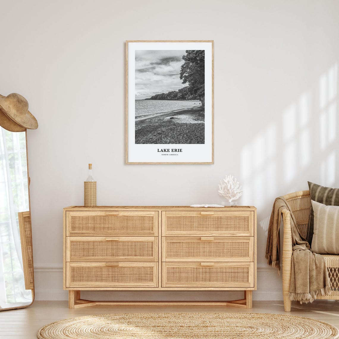 Lake Erie Wall Art Lake Erie Wall Decor Lake Erie Poster Lake Erie Home Decor Lake Erie Travel Gift Lake Erie Travel Print - Image 3