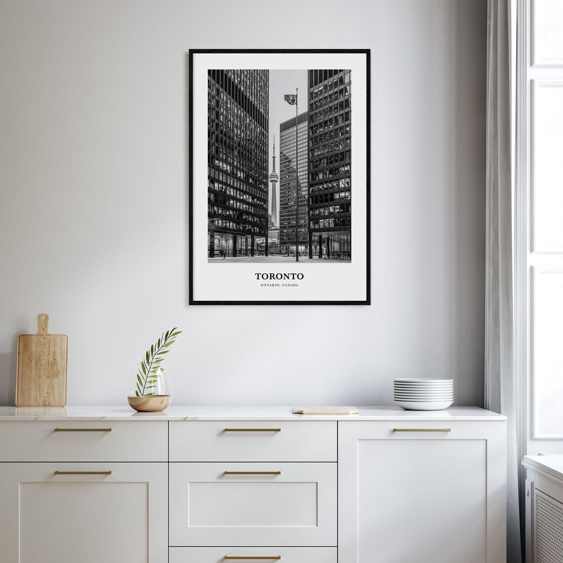 Toronto Ontario Downtown Office Towers CN Tower Street Poster - Image 2