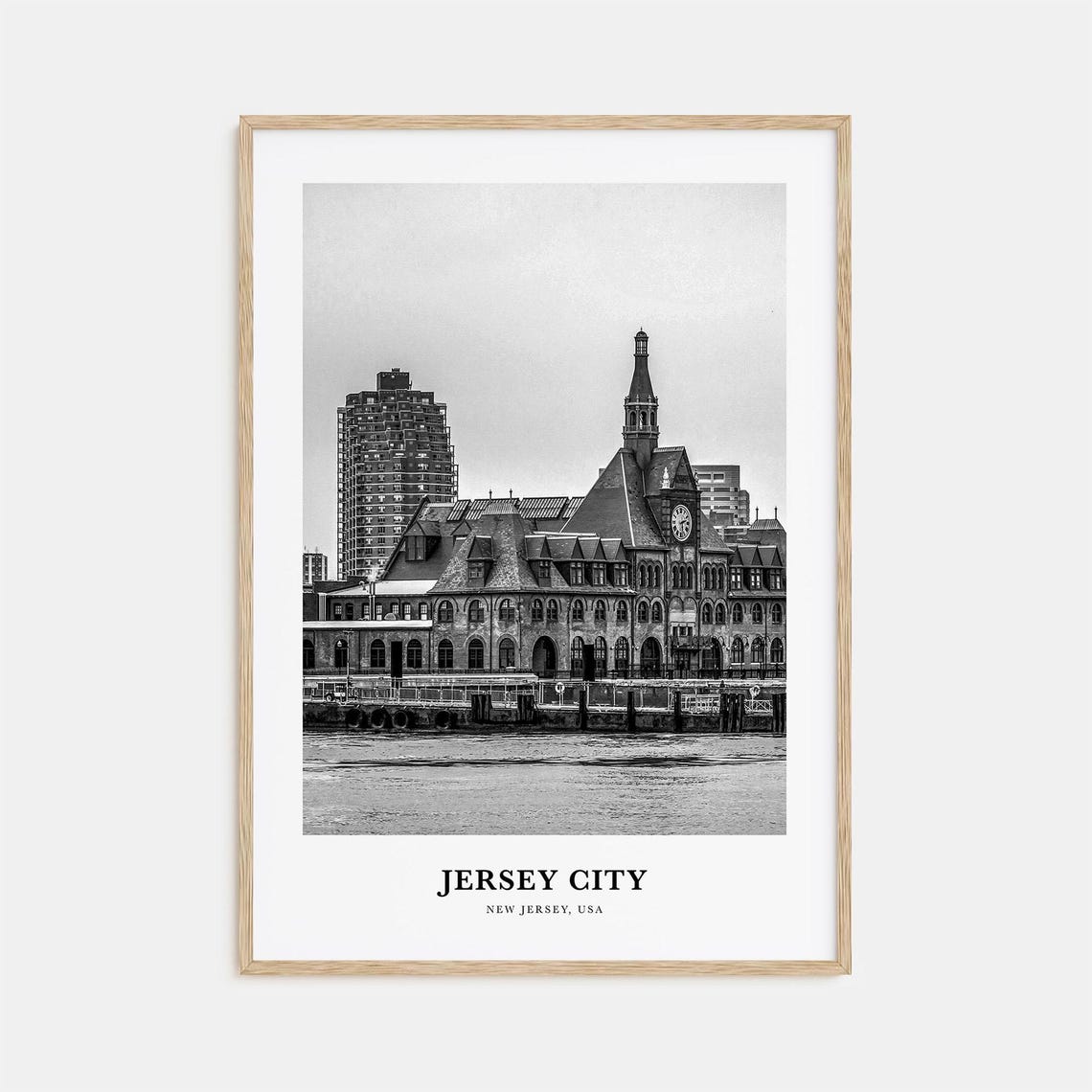 Jersey City Wall Art No 2 Jersey City Wall Decor Jersey City Poster Jersey City Home Decor Jersey City Travel Gift Jersey City Travel