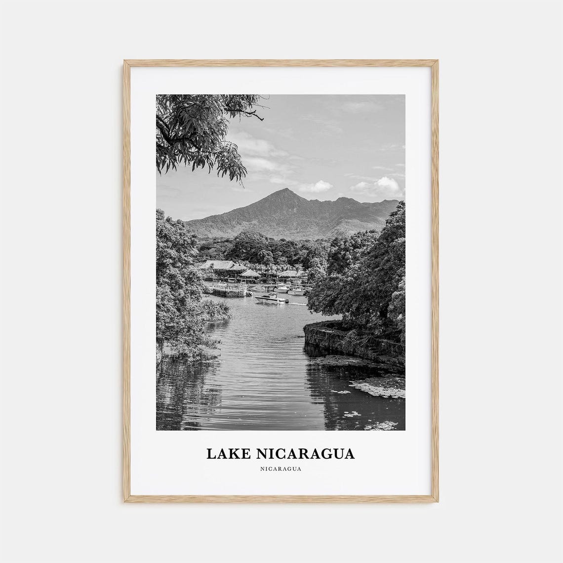 Lake Nicaragua Wall Art Lake Nicaragua Wall Decor Lake Nicaragua Poster Lake Nicaragua Home Decor Lake Nicaragua Travel Gift