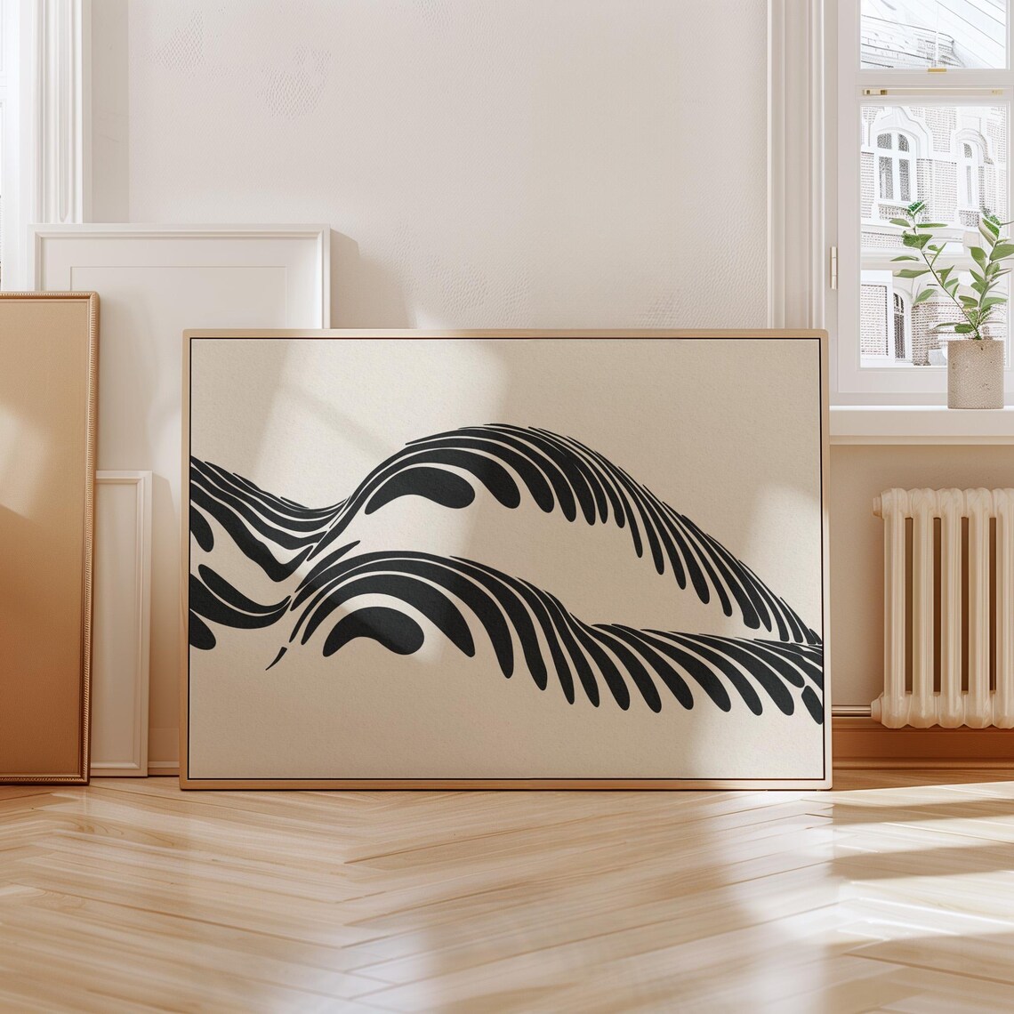 Woman Figure Silhouette, Modern Abstract Art Print - Image 3
