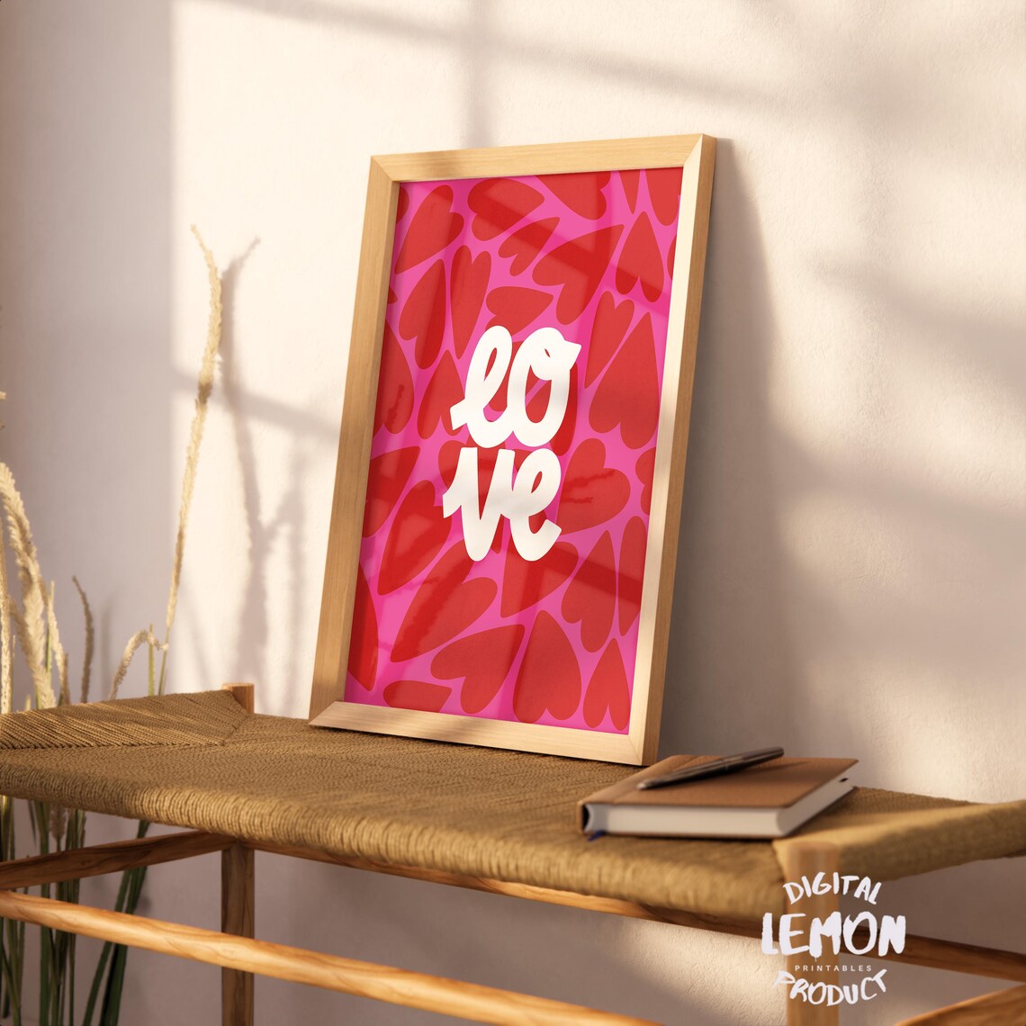 Bold Love Heart Pattern Decor, Valentines Day - Image 3