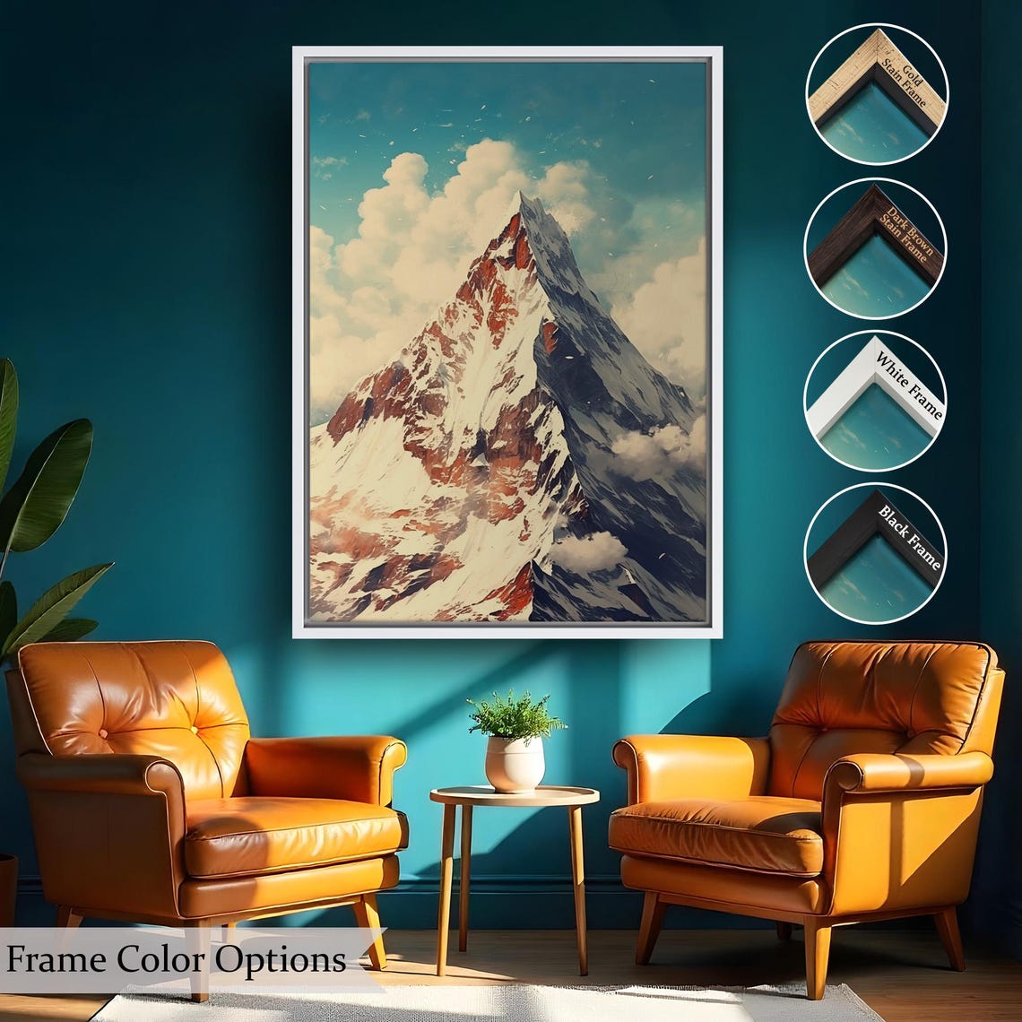 Mount Everest Painting Nature Wall Decor Landscape Wall Table Nature Wall Decor Nature Print - Image 2