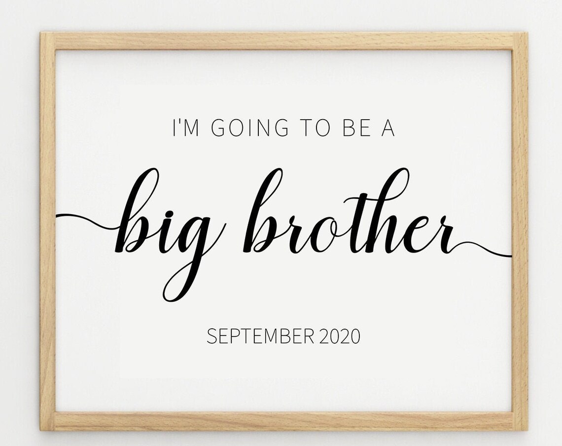 I'm Going to Be a Big Brother September 2020 Announcement Poster