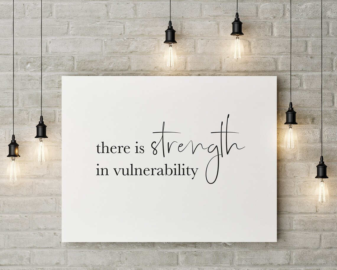 Vulnerability Quote Poster, Bedroom Decor Art Print - Image 2