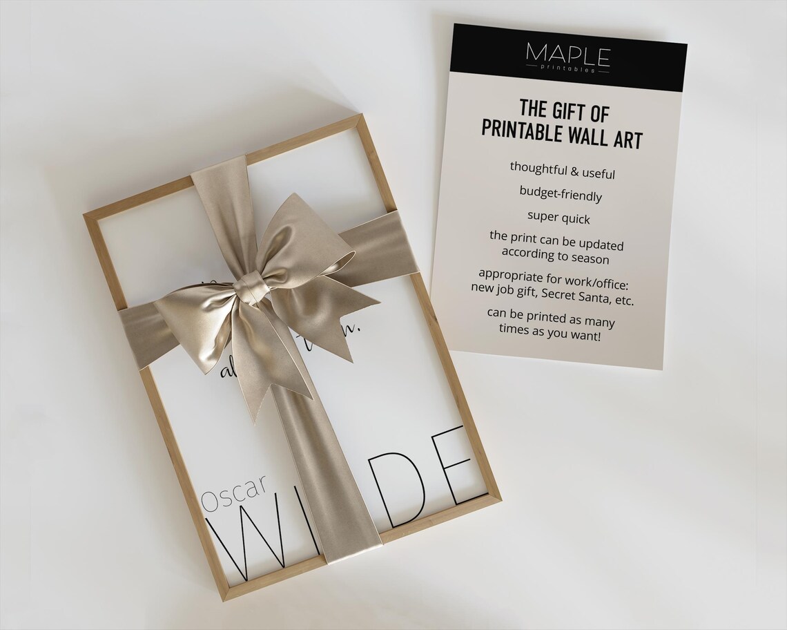 Oscar Wilde Quote Prints, Be Yourself Minimalist Poster - Image 2