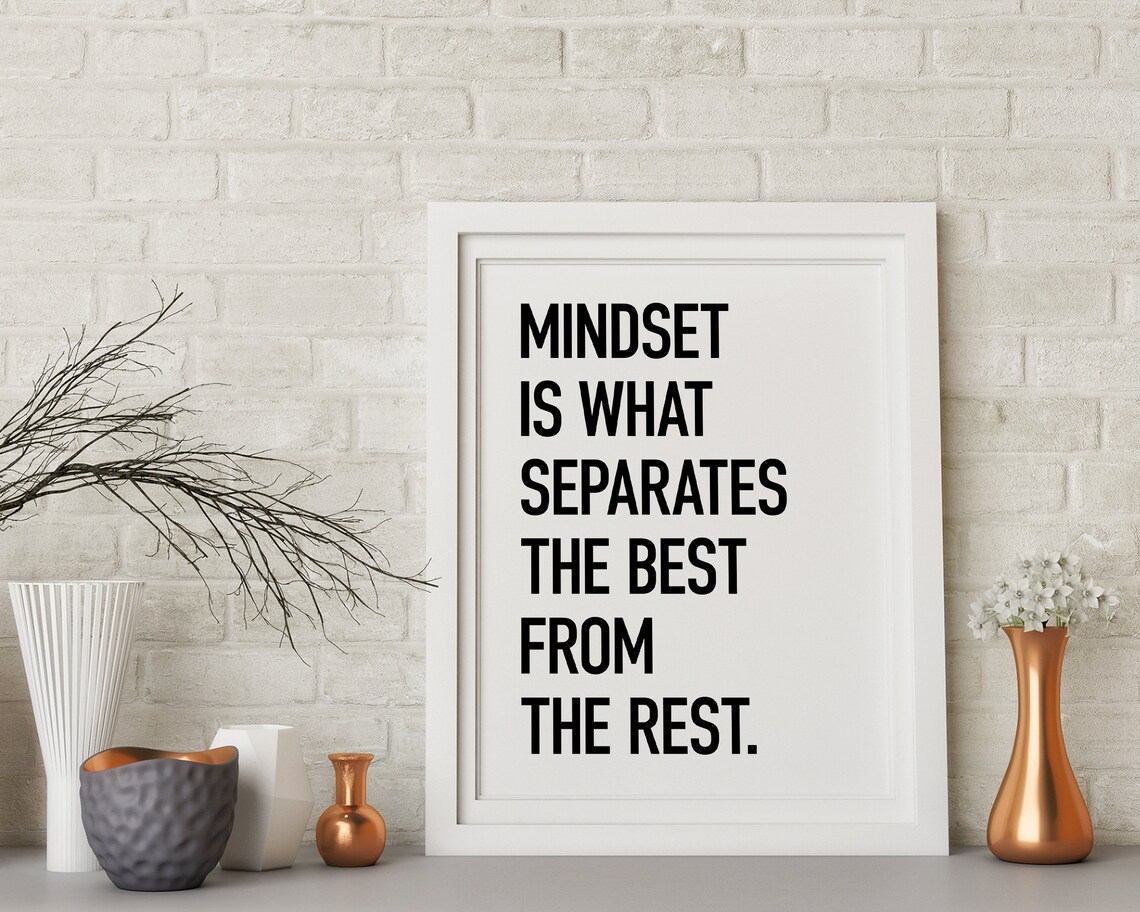 Motivational Growth Mindset Quote Art Print - Image 2