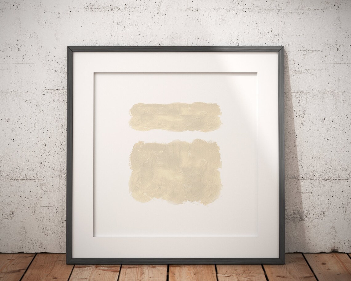 Abstract Beige Wall Art, Scandinavian Minimalist Poster - Image 3