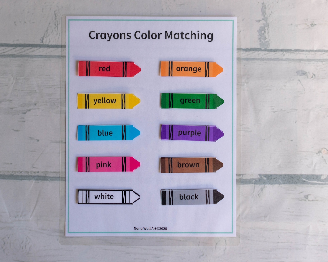 Color Matching Game Busy Book Educational Art Print - Image 3