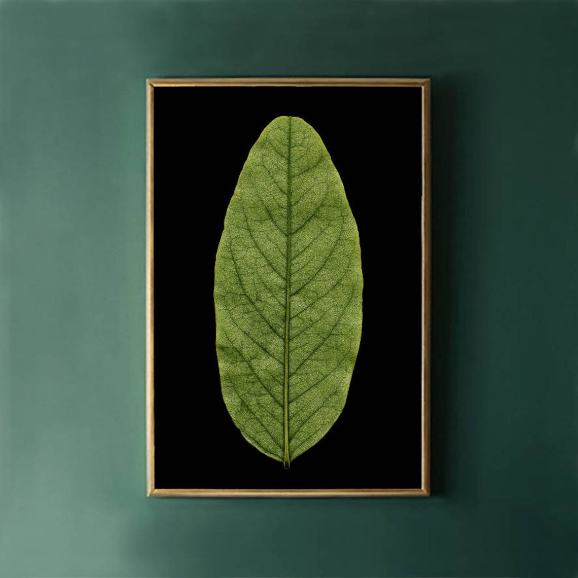 Green Leaf Print, Botanical Wall Art Print - Image 3