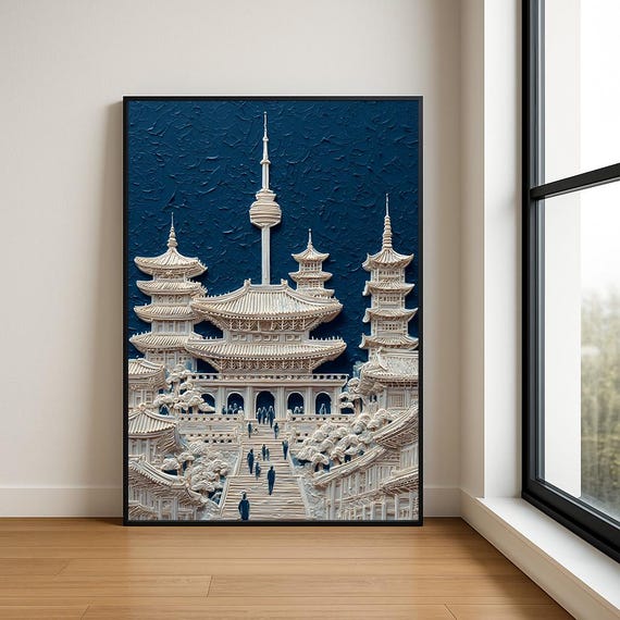 High Resolution Landmark Oil Painting