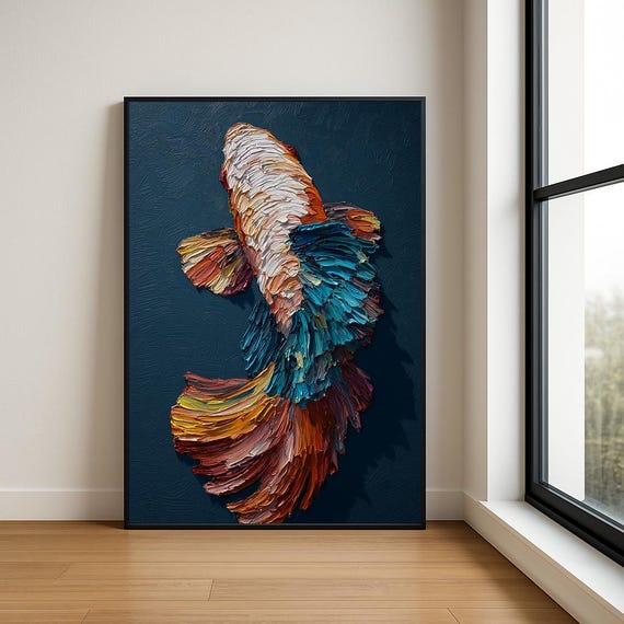 Colorful Fish Wall Art Print High Resolution