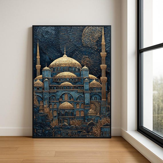High Resolution Landmark Oil Painting