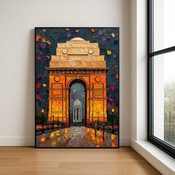 High Resolution Landmark Oil Painting