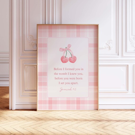 Jeremiah 15 Before I Formed You, Christian Nursery Decor