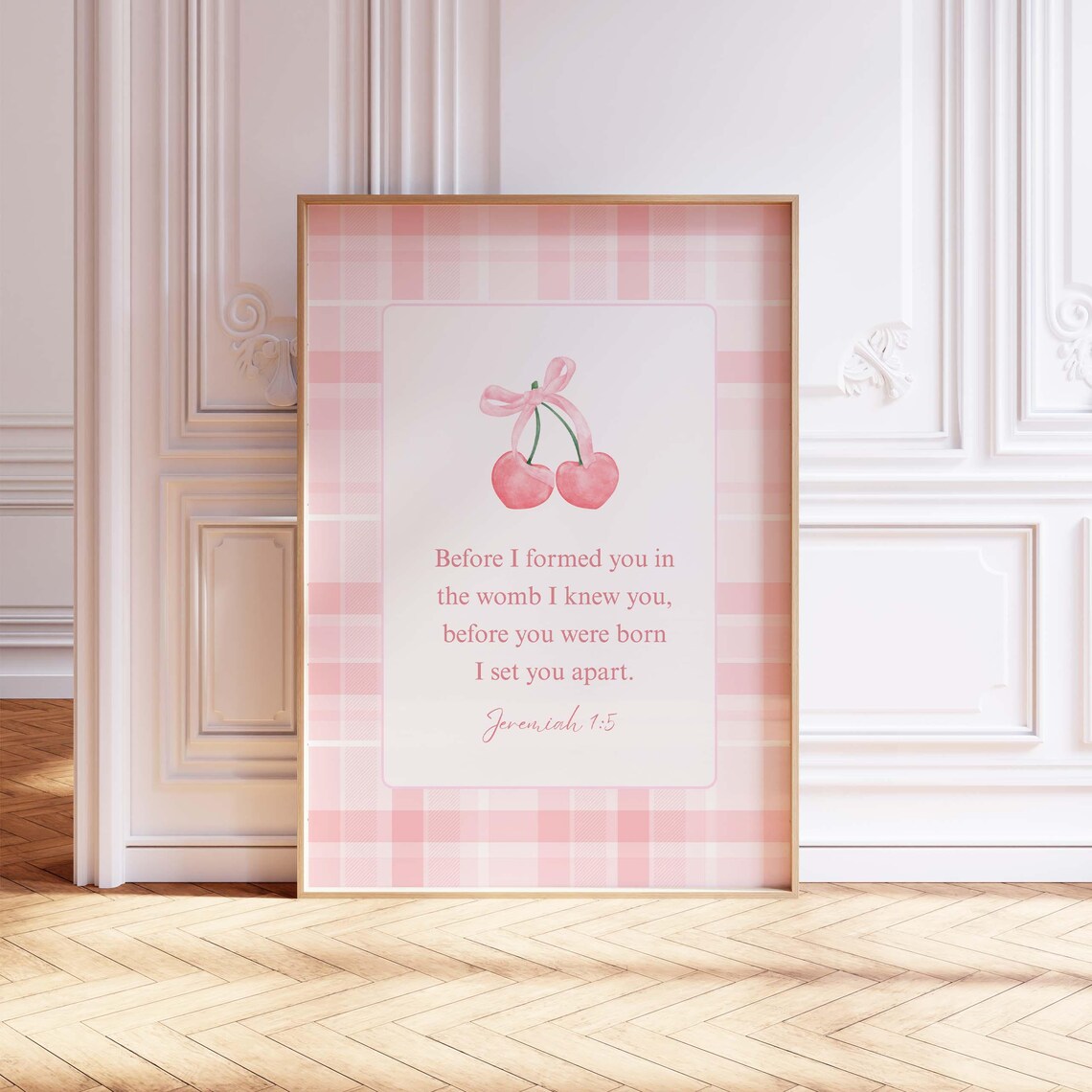 Jeremiah 15 Before I Formed You, Christian Nursery Decor