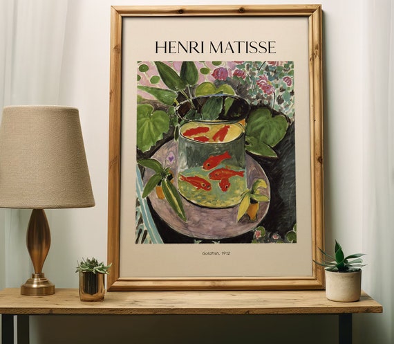 Henri Matisse Goldfish, Living Room Decor