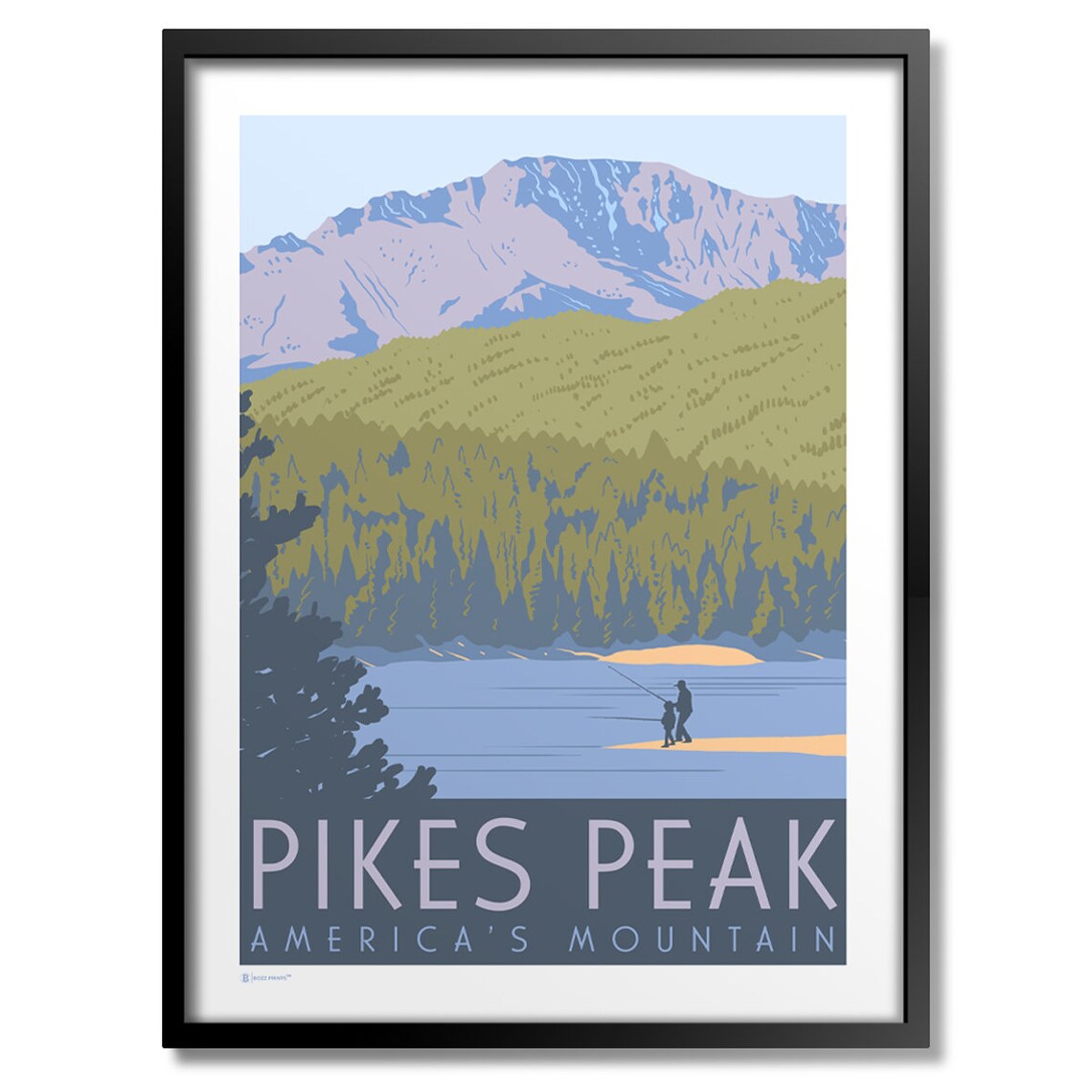 Pikes Peak Americas Mountain Art Print