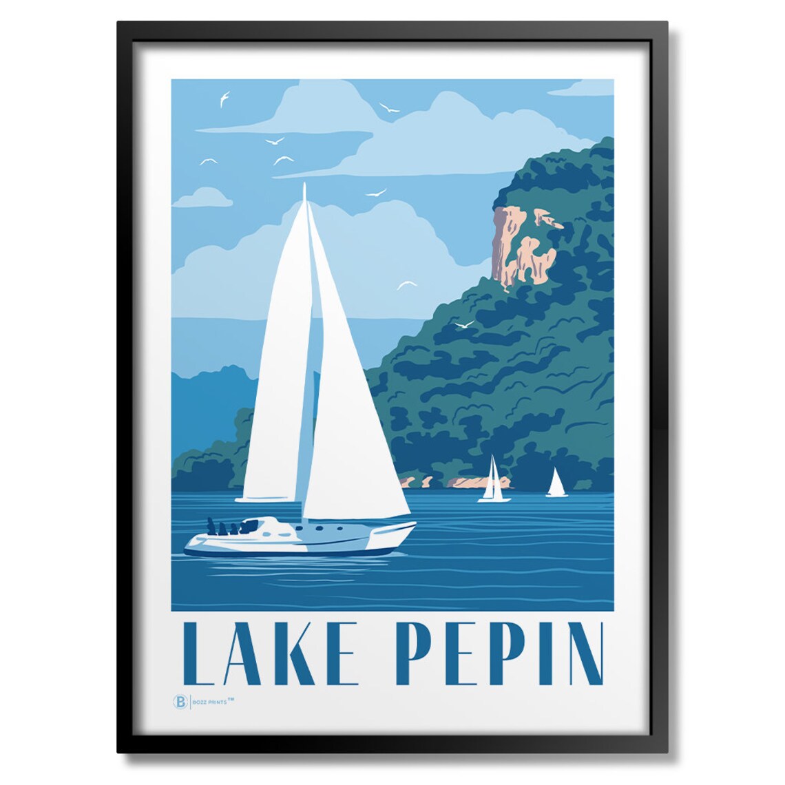 Lake Pepin Landscape Art Print