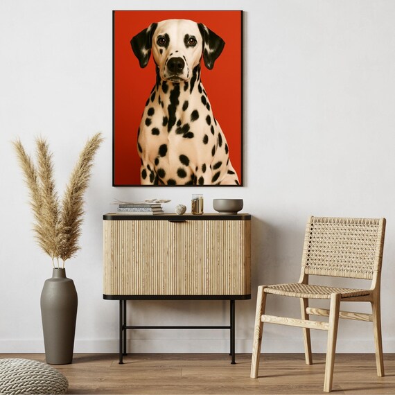 Dalmatian Portrait Poster Print