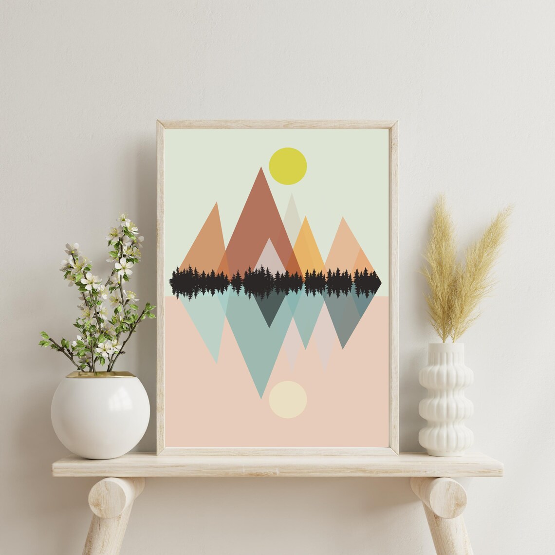 Scandi Landscape Art Print, Nordic Home Decor - Image 2