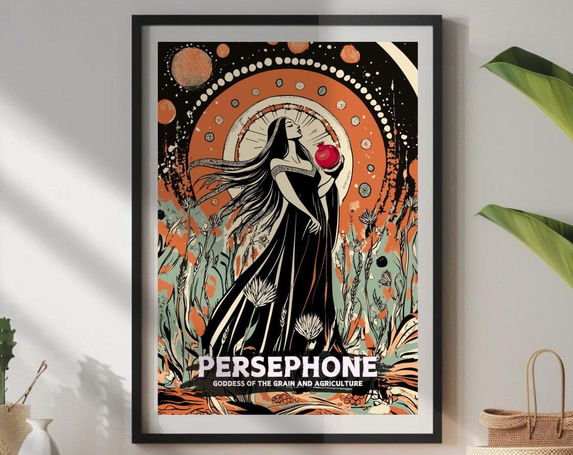 Persephone Goddess Of Grain, Greek Mythology Art Print