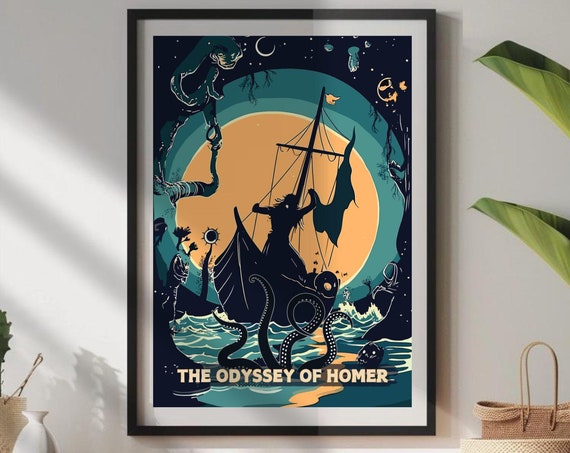 Odyssey by Homer, Greek Mythology Art Print