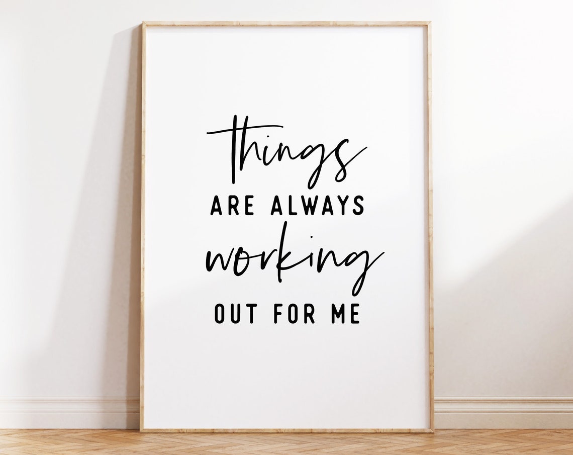 Printable Wall Art Manifestation Wall Art Positive Affirmation Quote Print Poster Inspirational Wall Decor