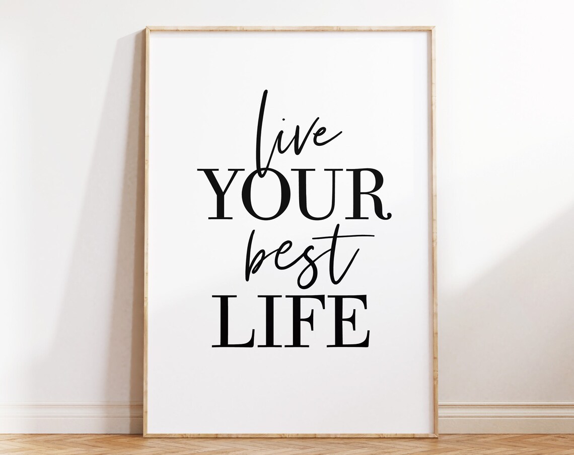 Positive Life Quotes Motivational Poster for Dorm Room