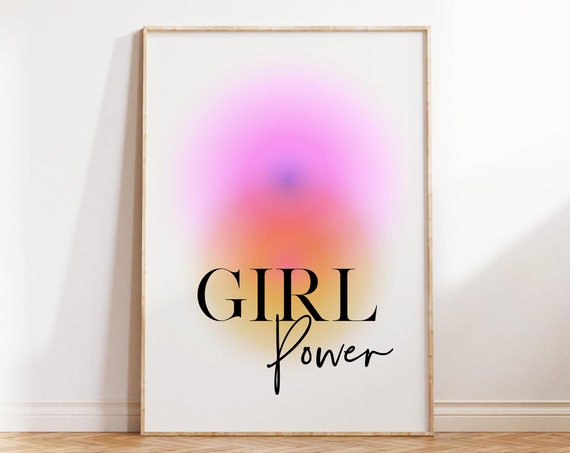 Aesthetic Girls Room Decor Wall Art Printable Teen Girl Bedroom Print One Piece Poster Girl Power Prints Feminist Art