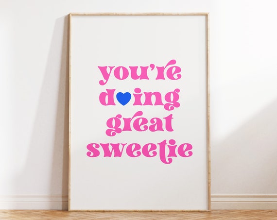 Teenage Girl Room Decor Inspirational Art Print For Teen Girl Room Wall Art Quotes Print Poster Trendy Pink Prints