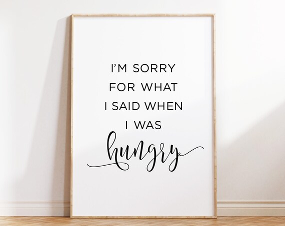 Funny Kitchen Wall Art Dining Room Wall Decor Modern Kitchen Quote Poster Print Modern Home Wall Decor