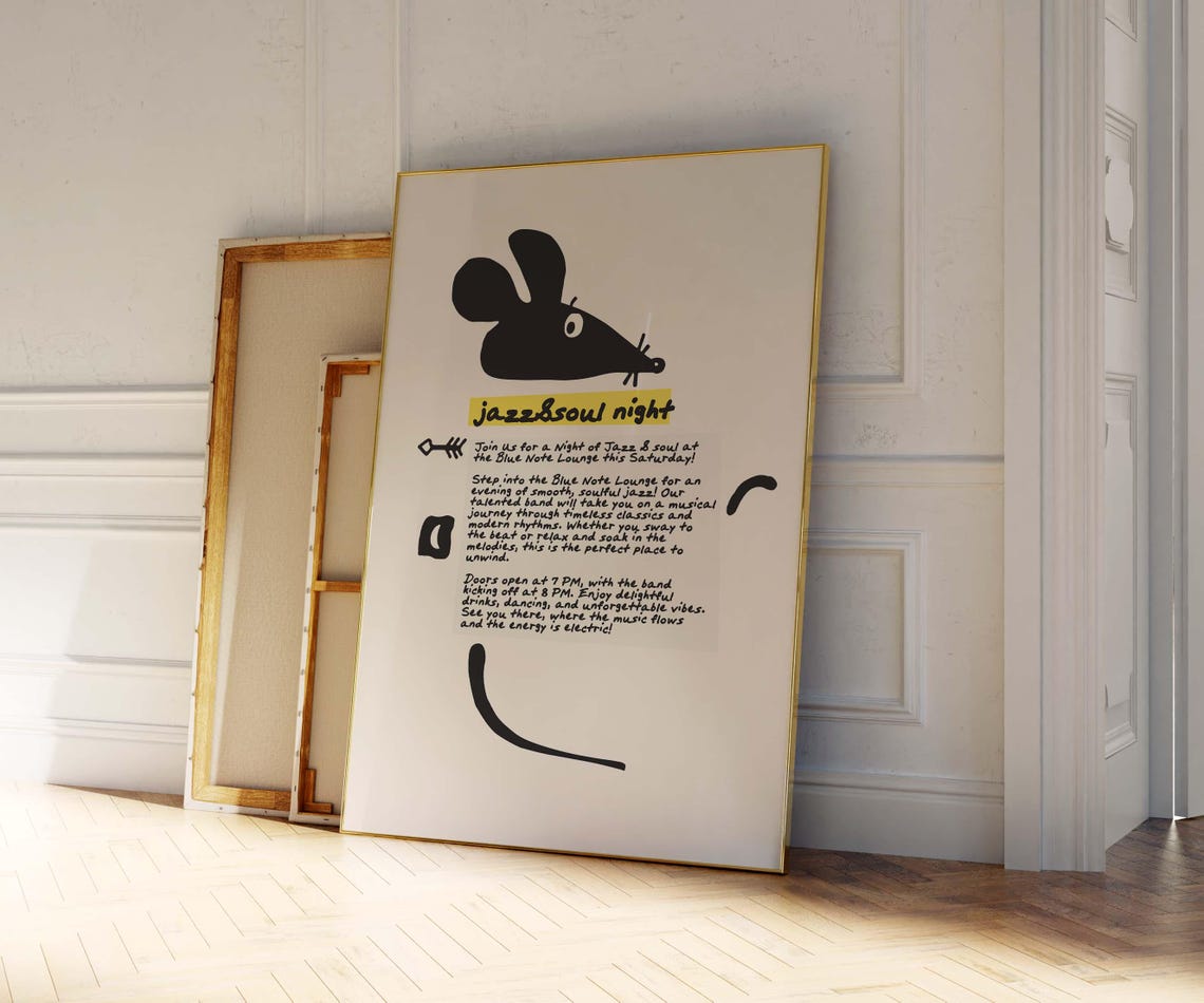 Jazz Poster Concert Poster Music Poster Wall Art Retro Music Poster Vintage Music Poster Poster And Prints Digital Exhibition Art - Image 2