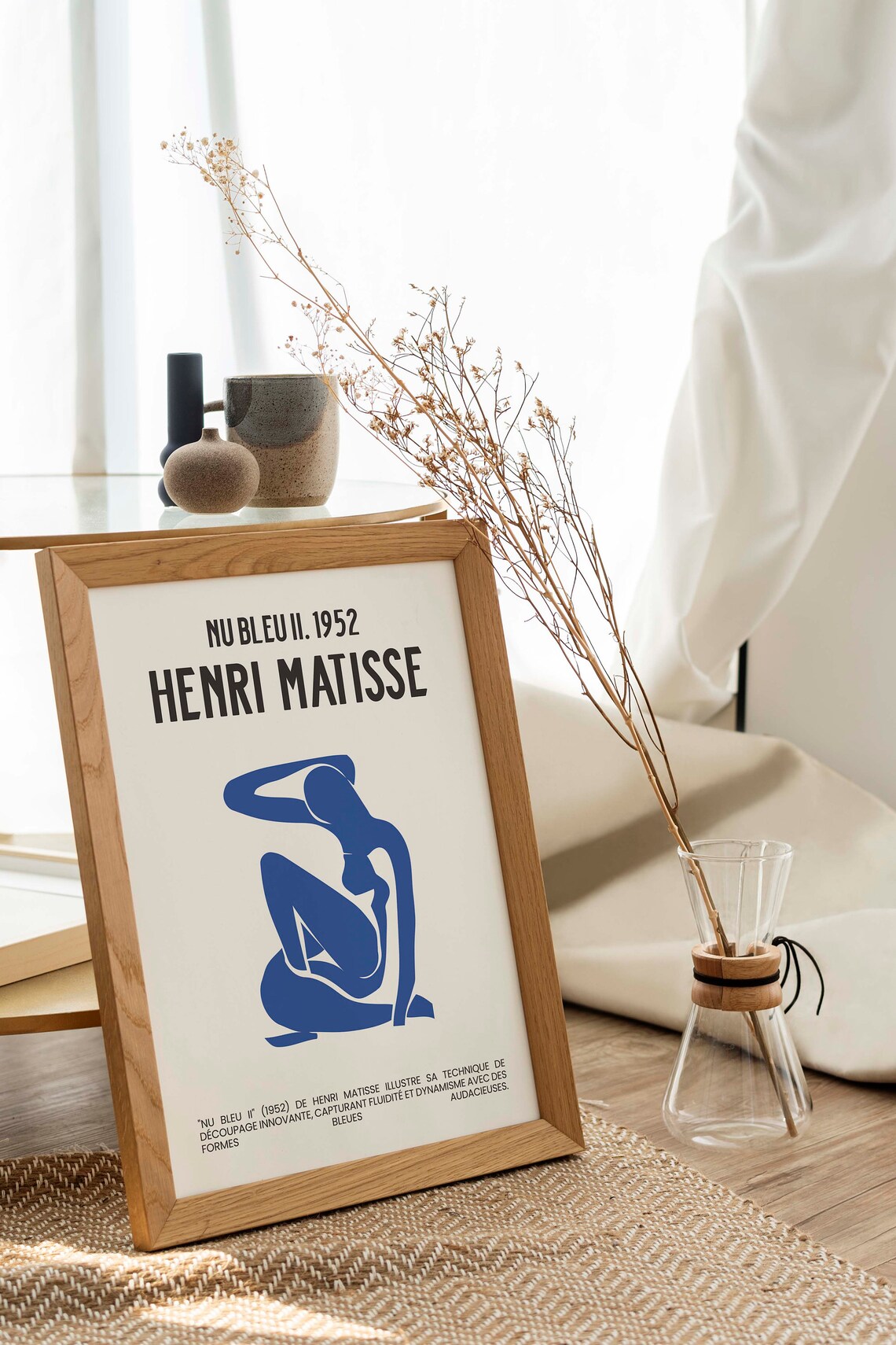 Henri Matisse Nu Bleu II 1952 Blue Nude Cutout Exhibition Art Poster - Image 2