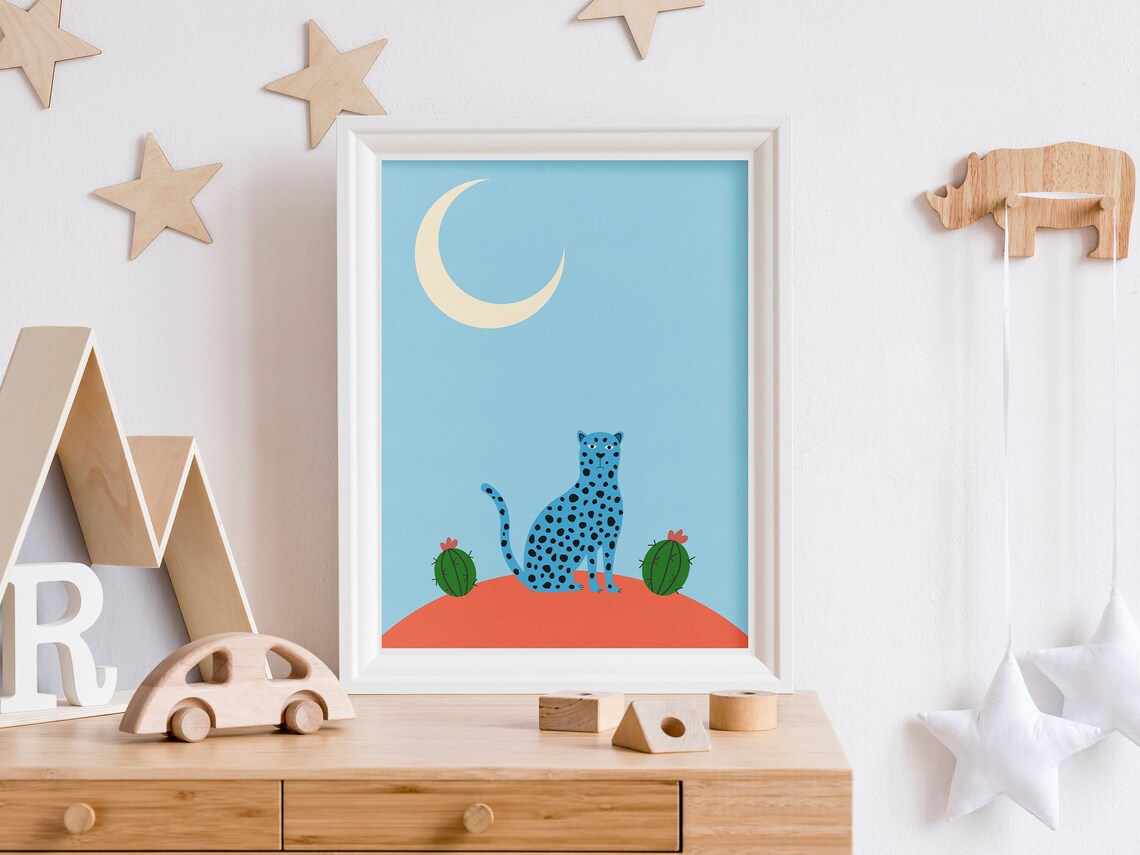 Leopard Poster, Nursery and Kids Room Art Print - Image 5