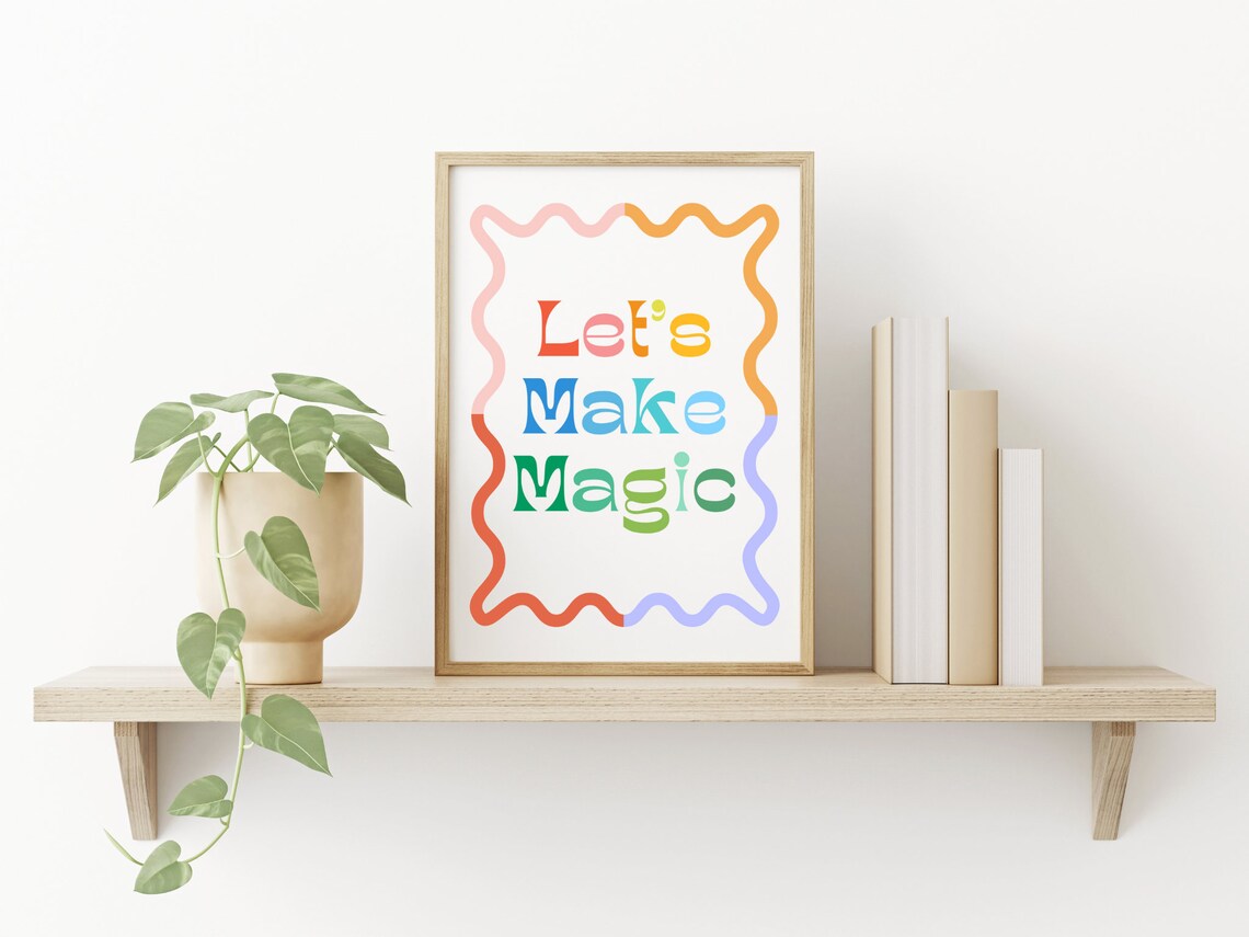 Magic Print, Colorful Rainbow Playroom Art - Image 4