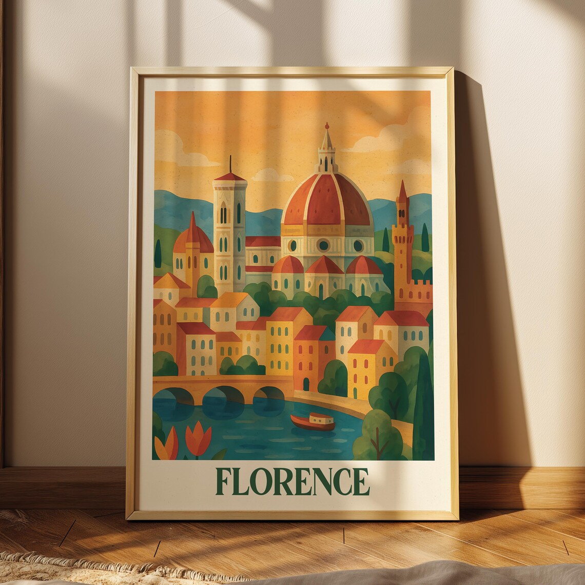 Florence Modern Travel City Poster
