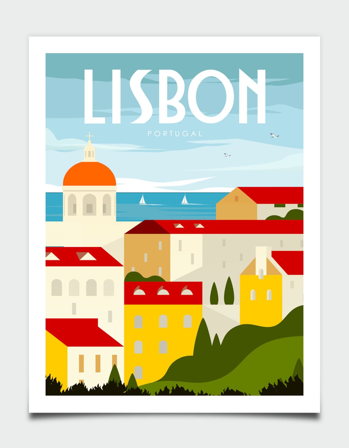 Lisbon Travel Wall Art Housewarming Gift Poster - Image 4