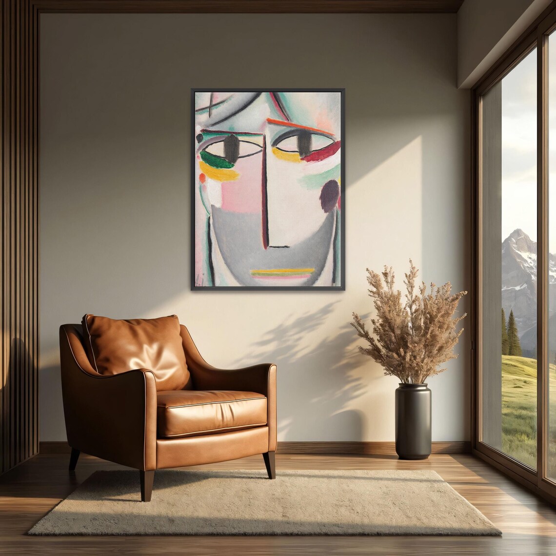 Alexej von Jawlensky Abstract Head Colorful Eyes Portrait Poster - Image 3