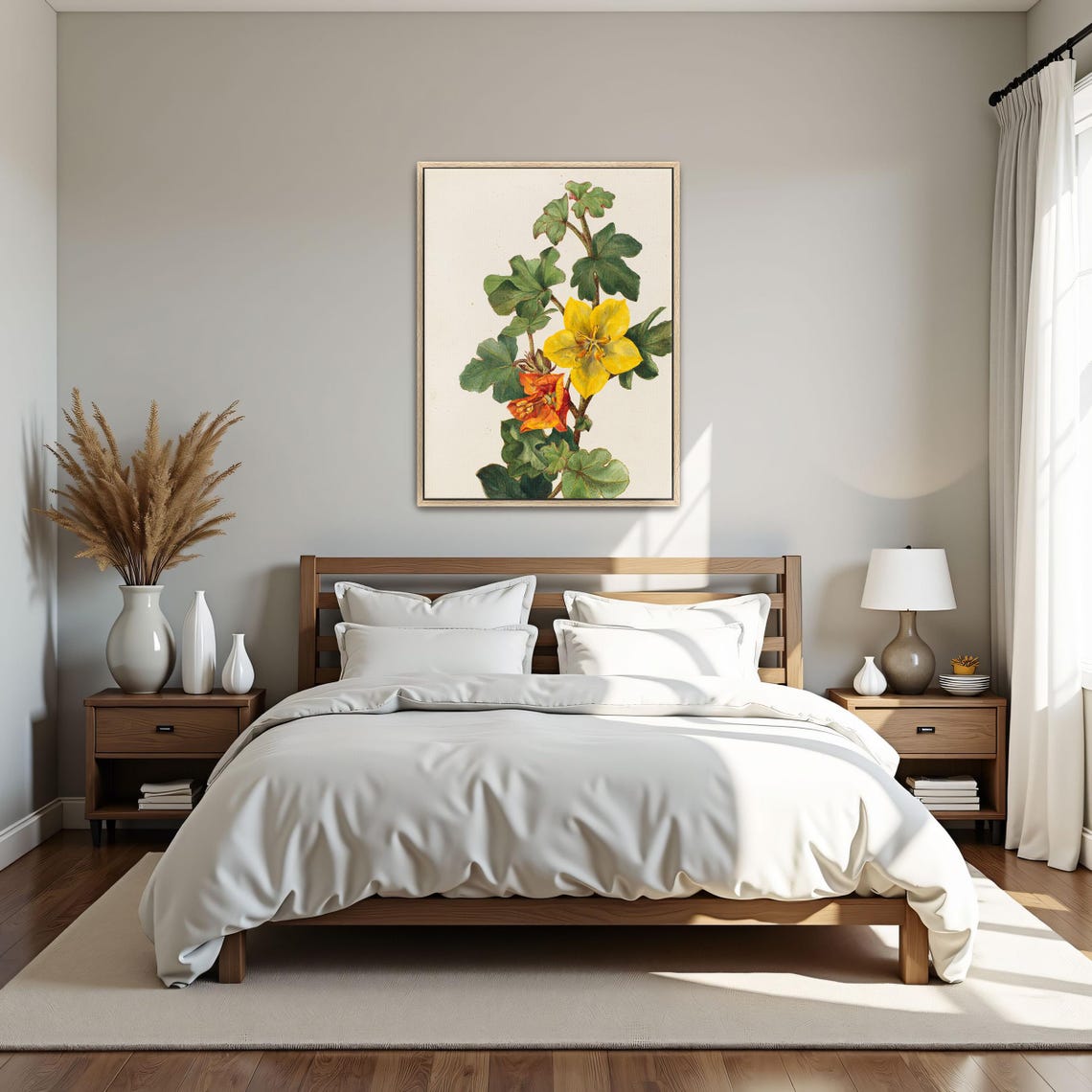 Yellow and Orange Flowers Vintage Botanical Illustration Poster - Image 5